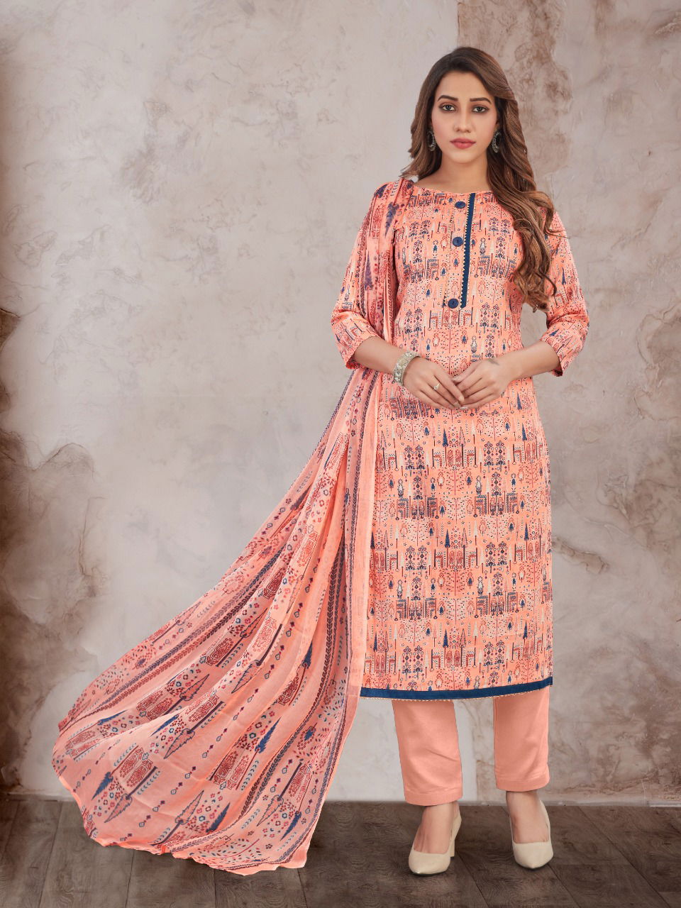 Bipson Diya 1795 Casual Daily Wear Jam Satin Printed Dress Material Collection
